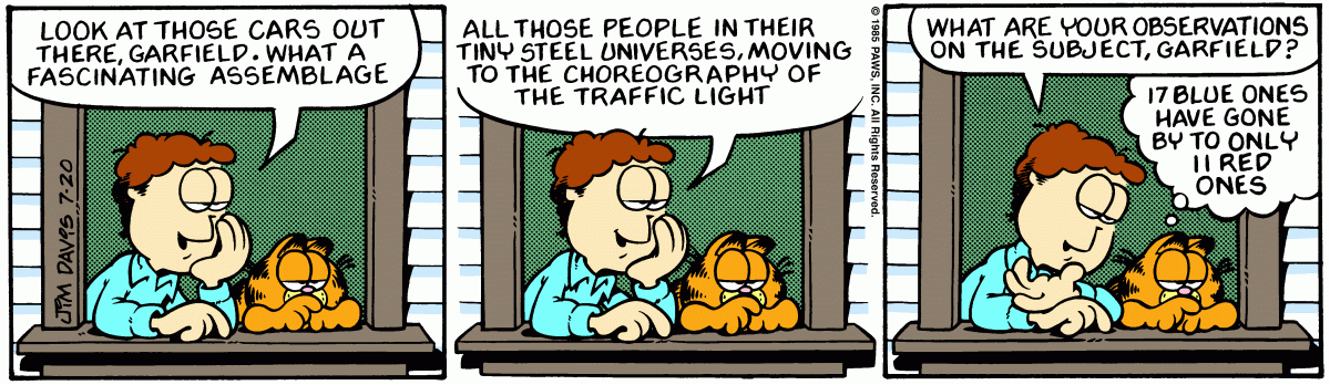 Garfield, July 20, 1985