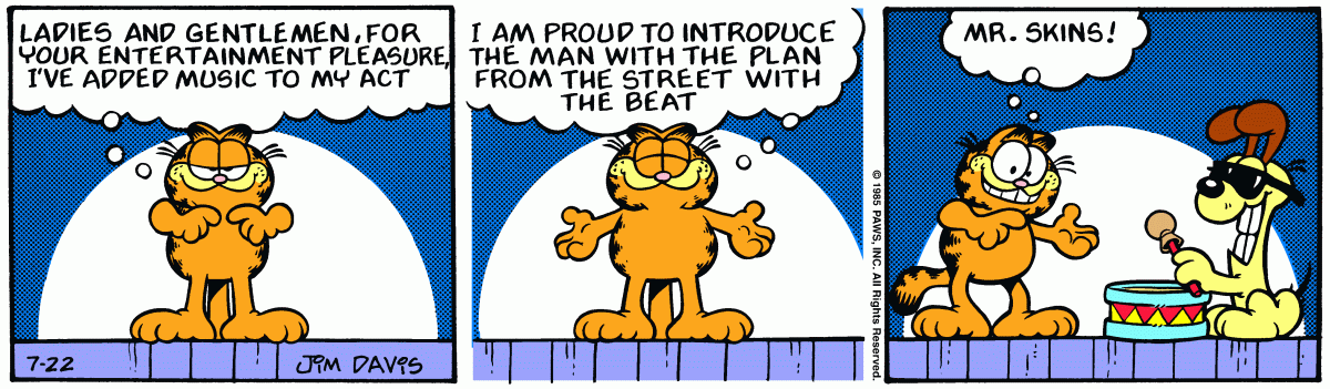 Garfield, July 22, 1985