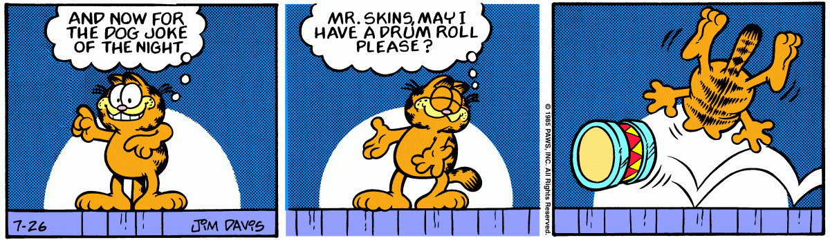 Garfield, July 26, 1985