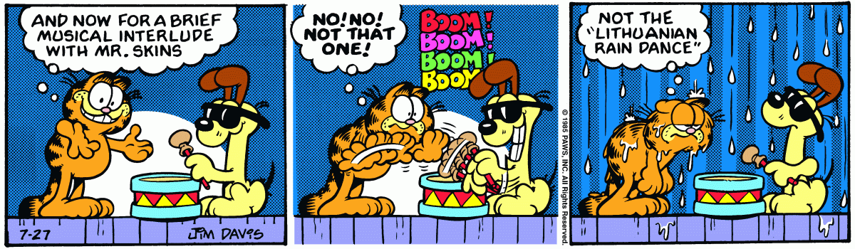 Garfield, July 27, 1985