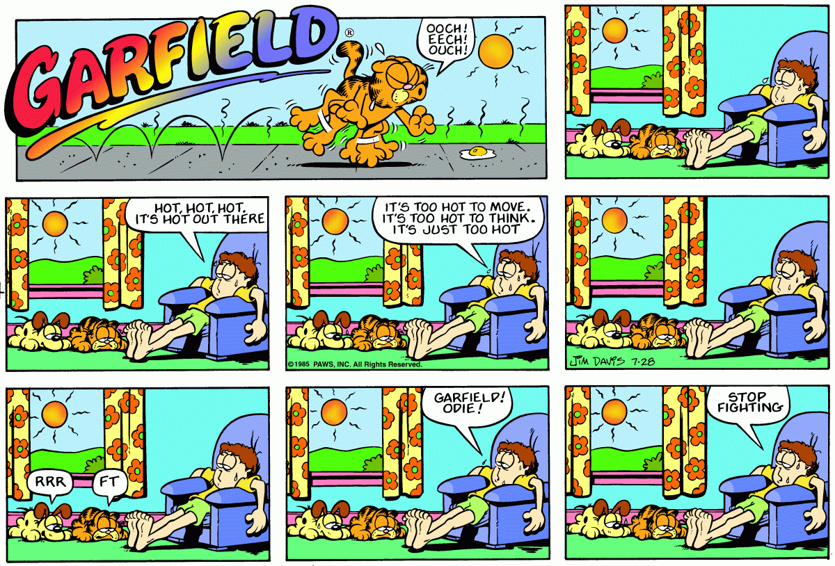 Garfield, July 28, 1985