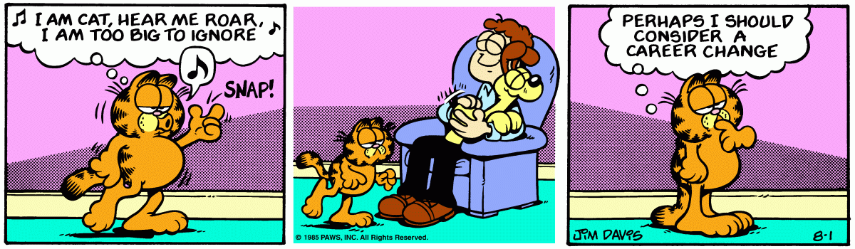 Garfield, August 1, 1985