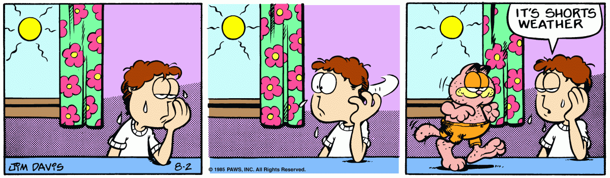 Garfield, August 2, 1985