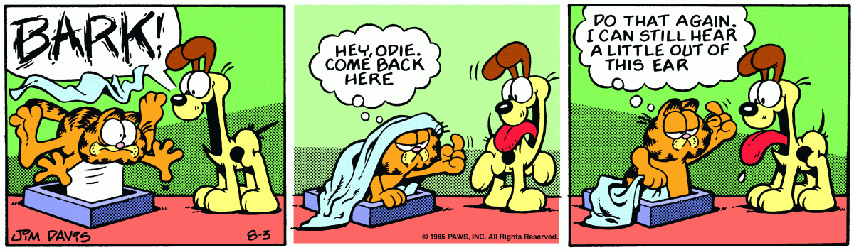 Garfield, August 3, 1985