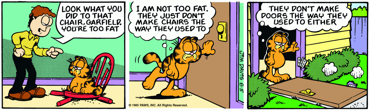 Garfield, August 5, 1985