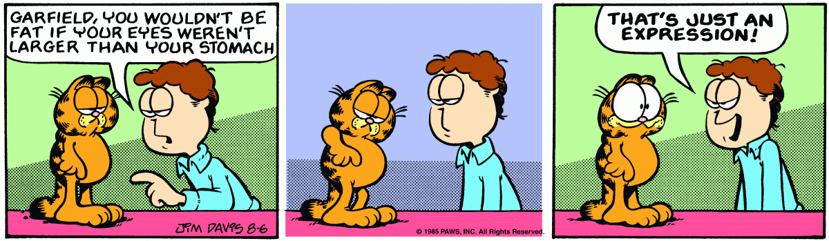 Garfield, August 6, 1985
