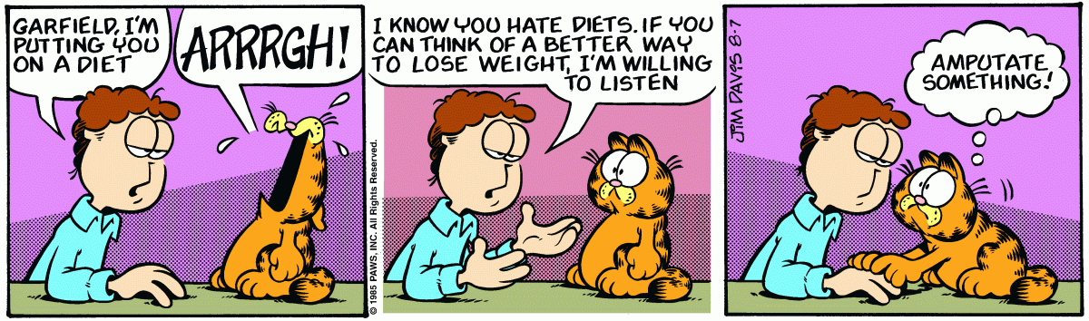 Garfield, August 7, 1985