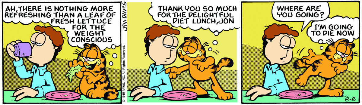 Garfield, August 8, 1985