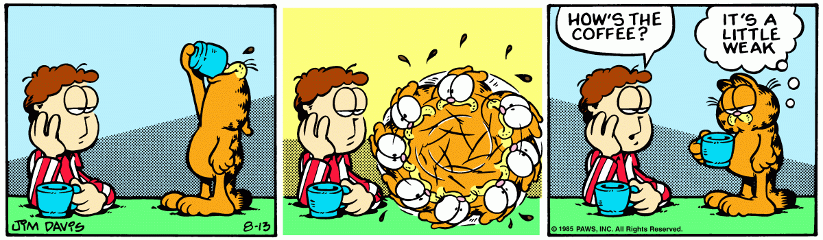 Garfield, August 13, 1985