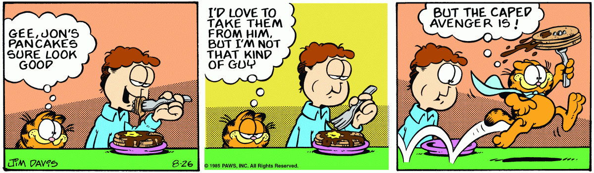 Garfield, August 26, 1985