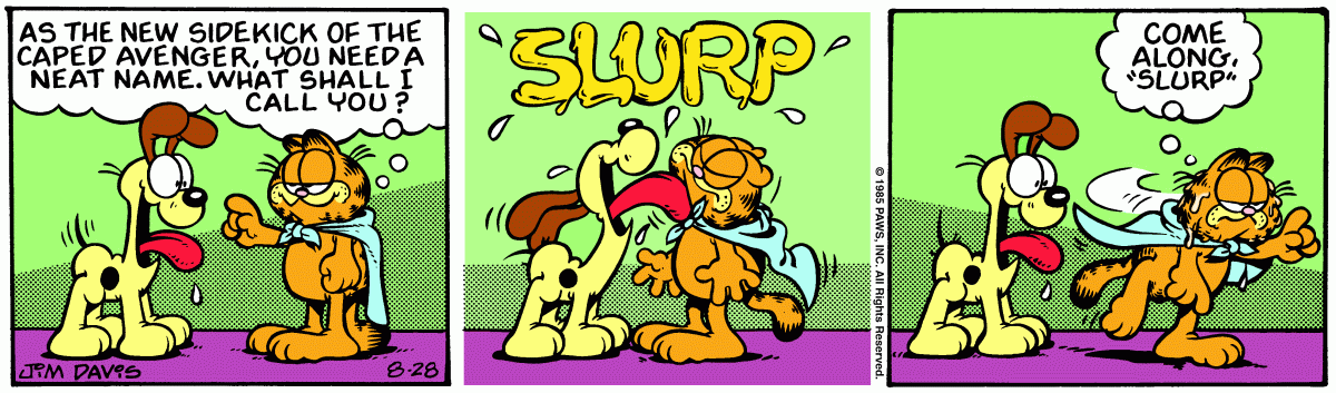 Garfield, August 28, 1985