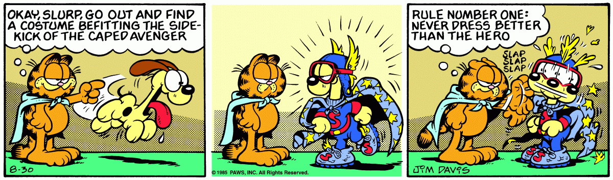 Garfield, August 30, 1985
