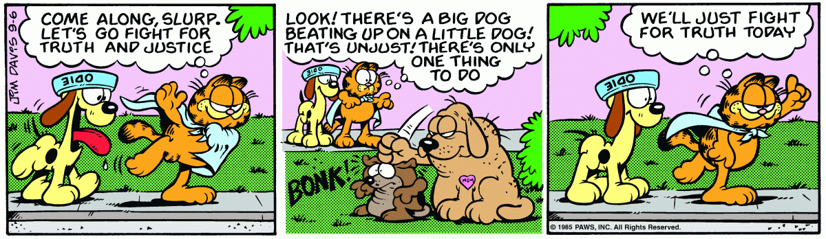 Garfield, September 6, 1985