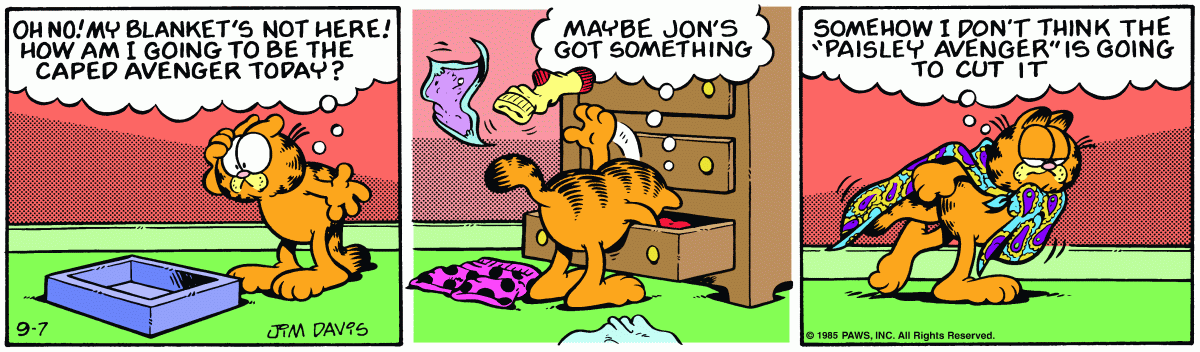 Garfield, September 7, 1985