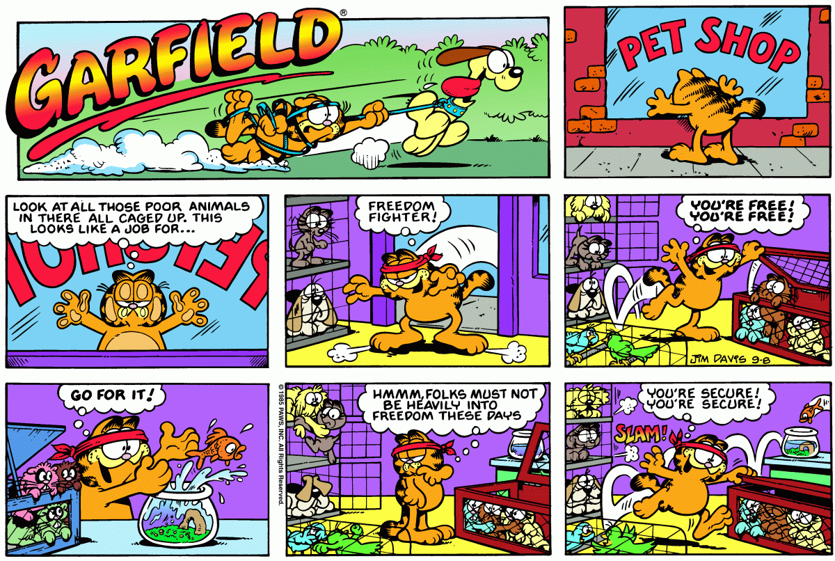 Garfield, September 8, 1985