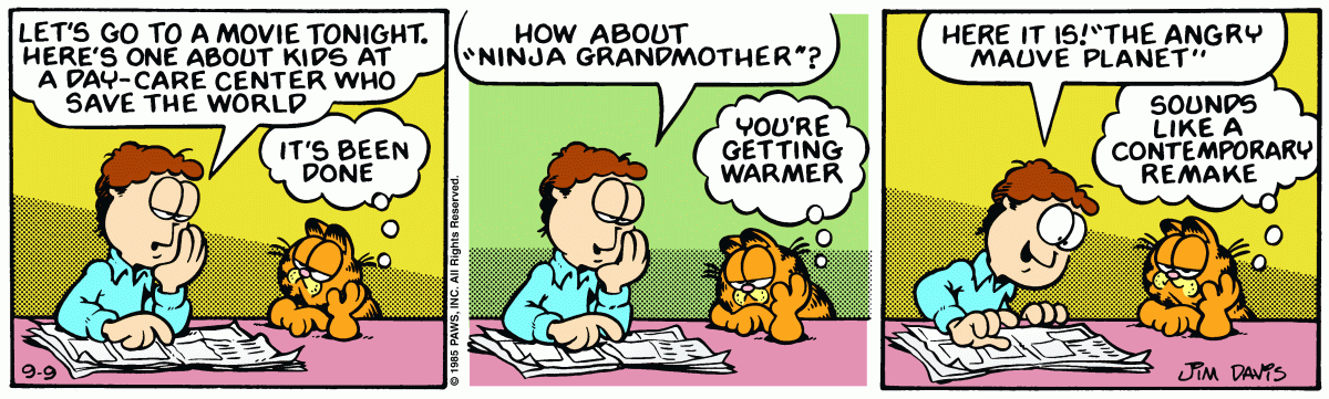 Garfield, September 9, 1985