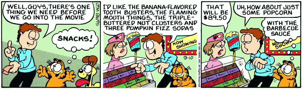 Garfield, September 10, 1985