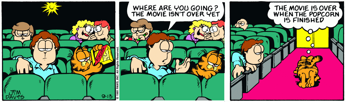 Garfield, September 13, 1985