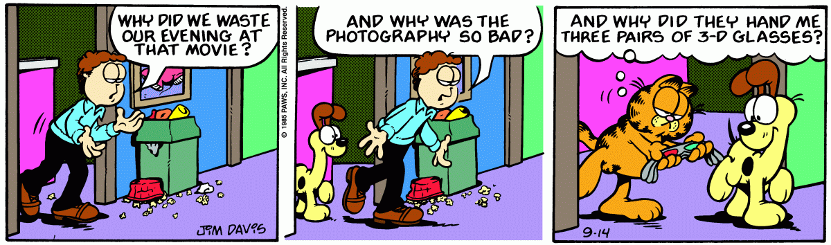 Garfield, September 14, 1985