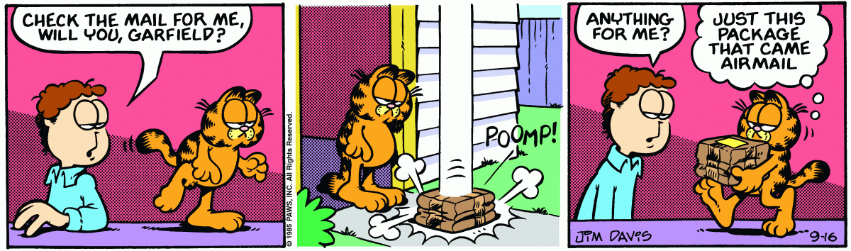 Garfield, September 16, 1985