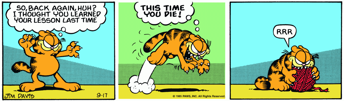 Garfield, September 17, 1985
