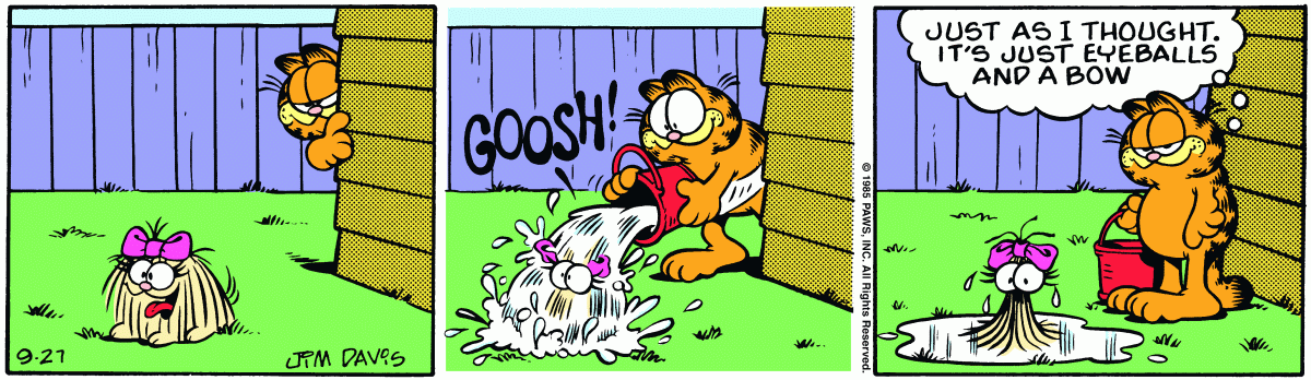Garfield, September 27, 1985