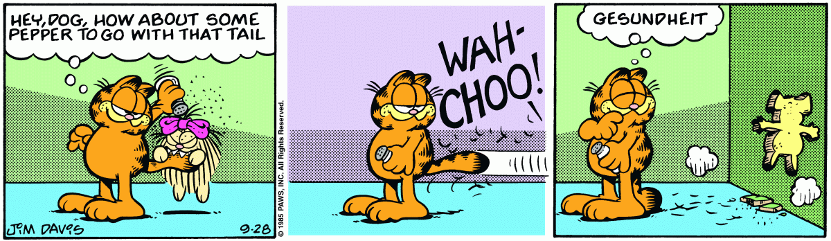 Garfield, September 28, 1985