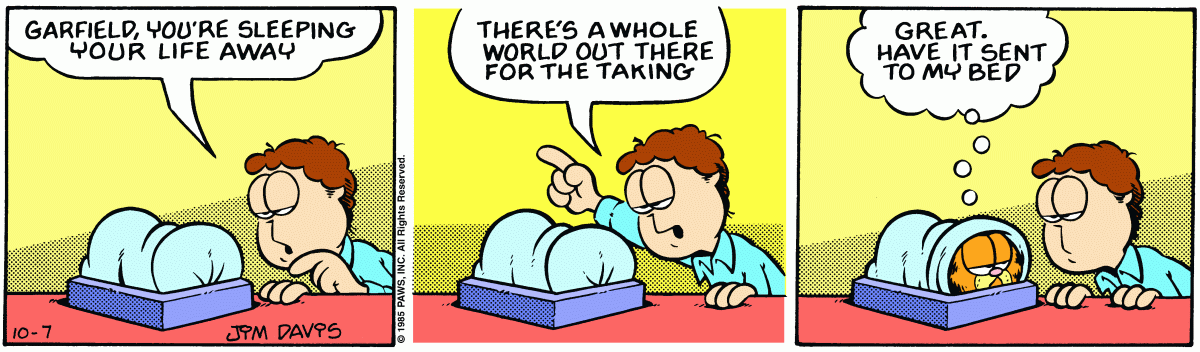 Garfield, October 7, 1985