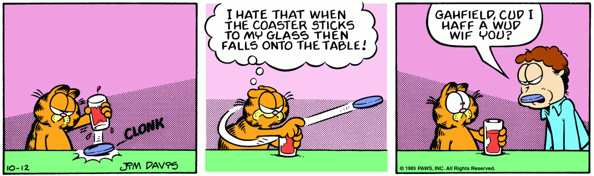 Garfield, October 12, 1985