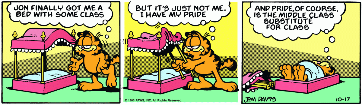 Garfield comic strip for Thursday, October 17, 1985
