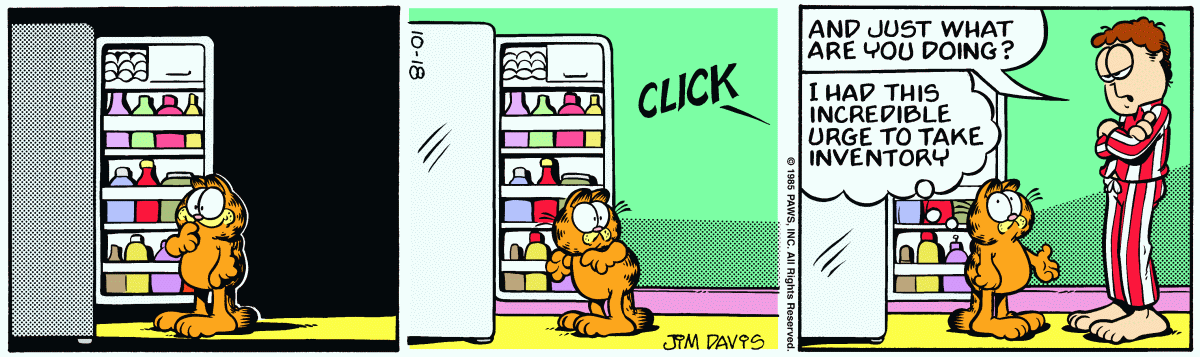 Garfield, October 18, 1985