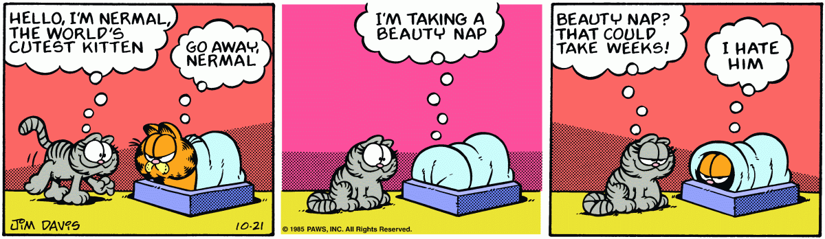 Garfield, October 21, 1985