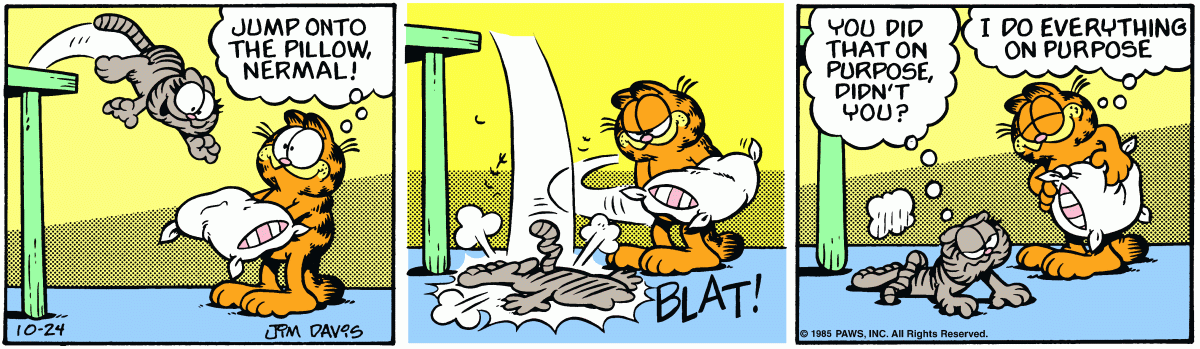 Garfield comic strip for Thursday, October 24, 1985
