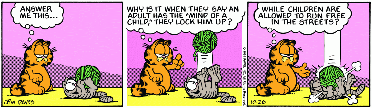 Garfield, October 26, 1985