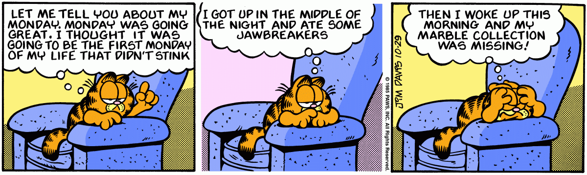 Garfield, October 29, 1985