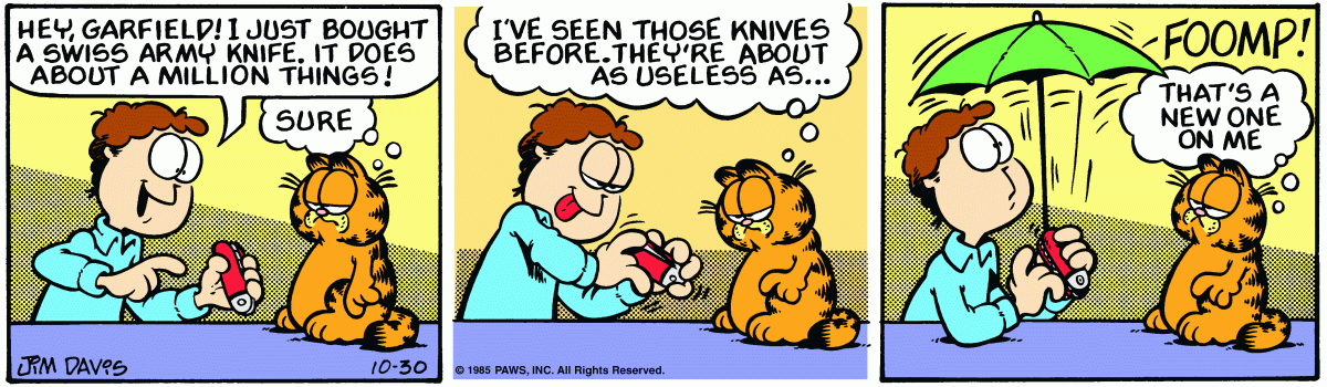 Garfield, October 30, 1985
