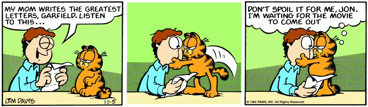 Garfield, November 5, 1985