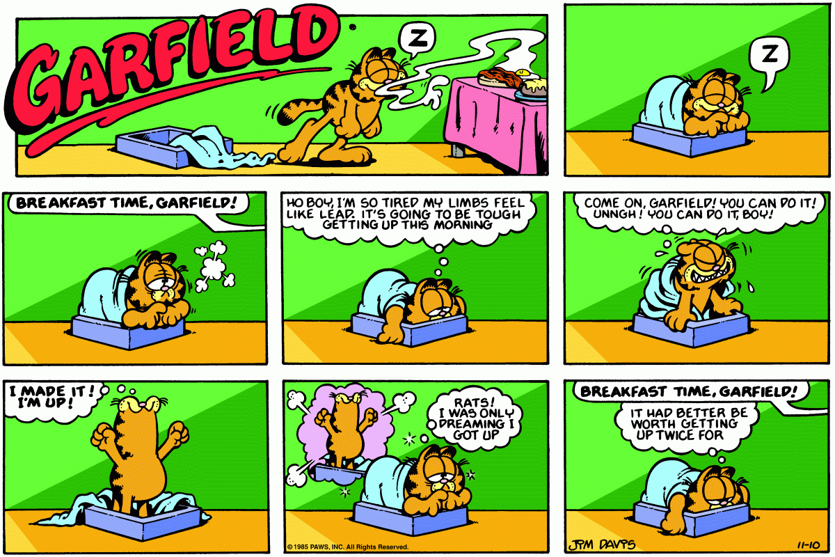 Garfield, November 10, 1985
