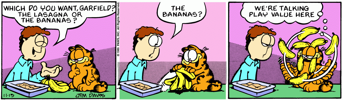Garfield, November 13, 1985