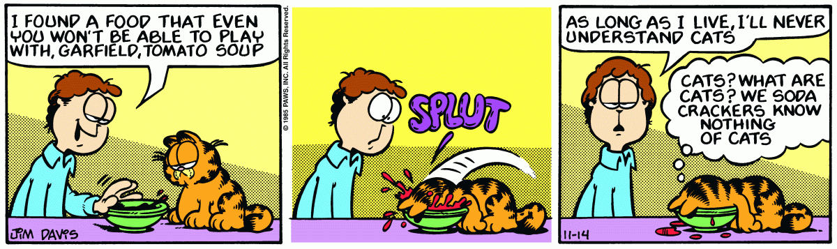 Garfield, November 14, 1985