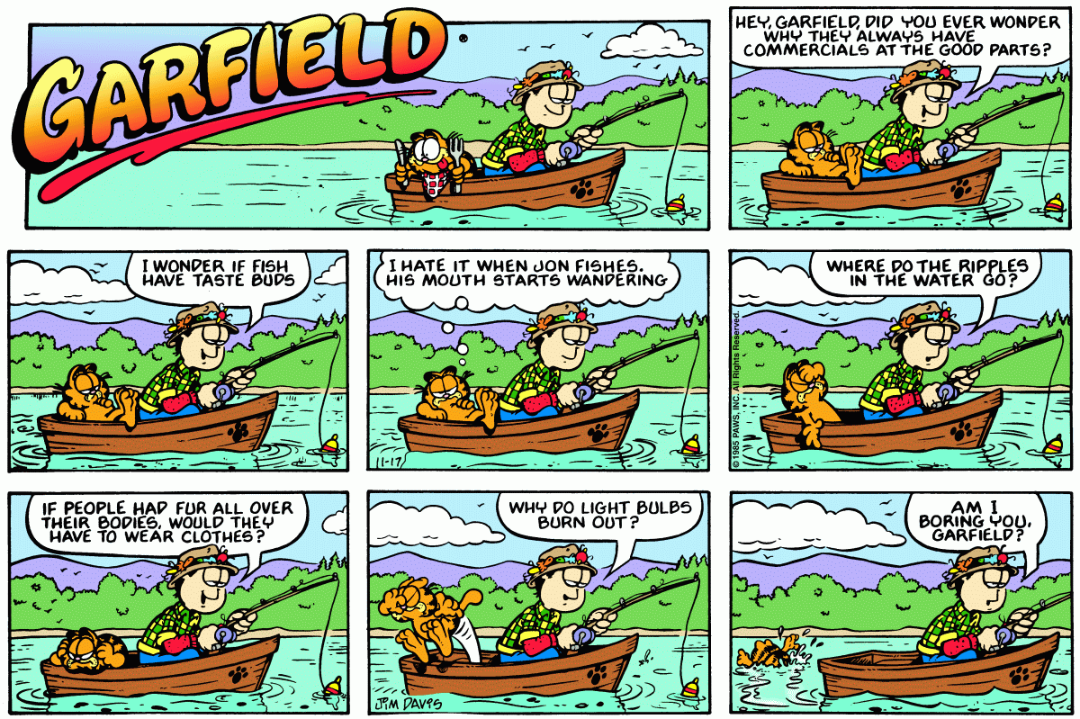 Garfield, November 17, 1985