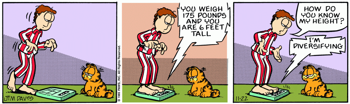 Garfield, November 22, 1985