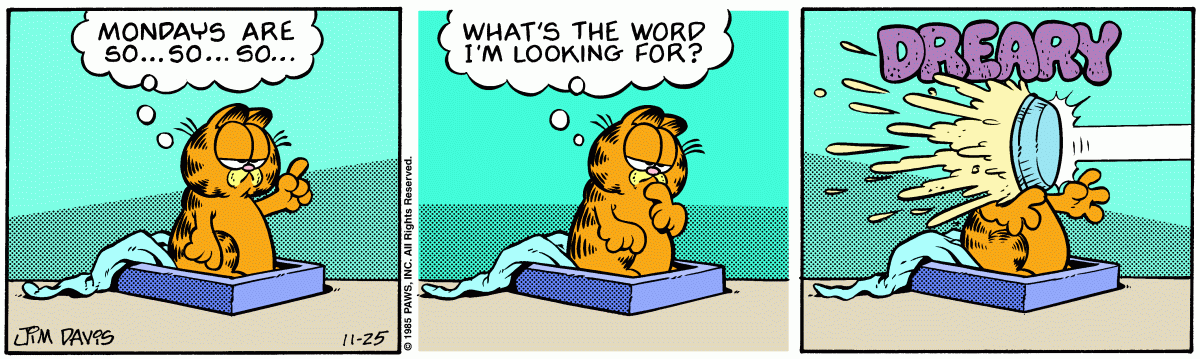 Garfield, November 25, 1985