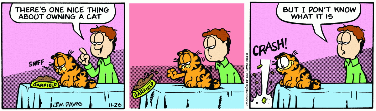 Garfield, November 26, 1985