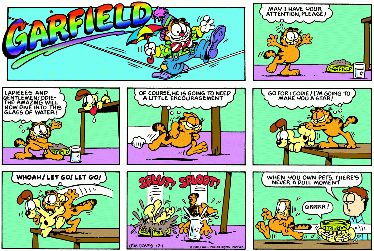 Garfield, December 1, 1985