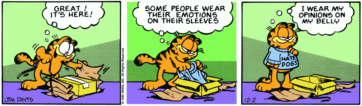 Garfield, December 2, 1985