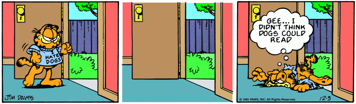 Garfield, December 3, 1985