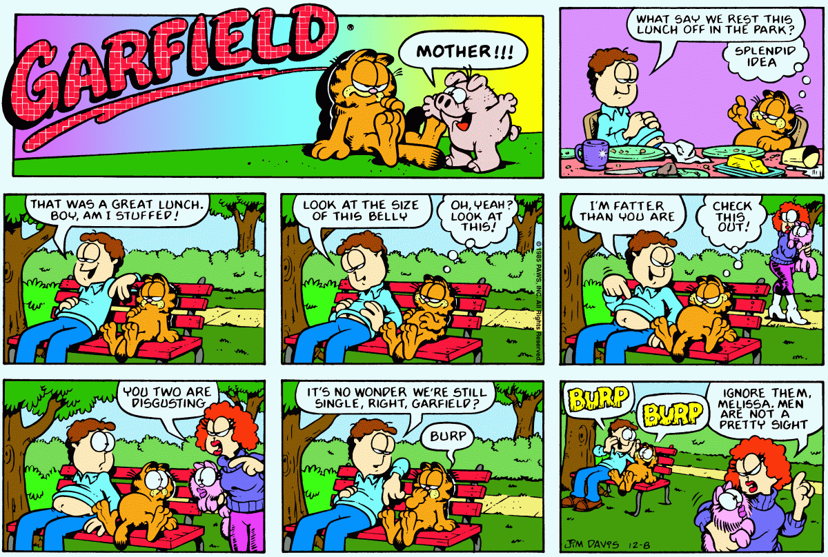 Garfield, December 8, 1985