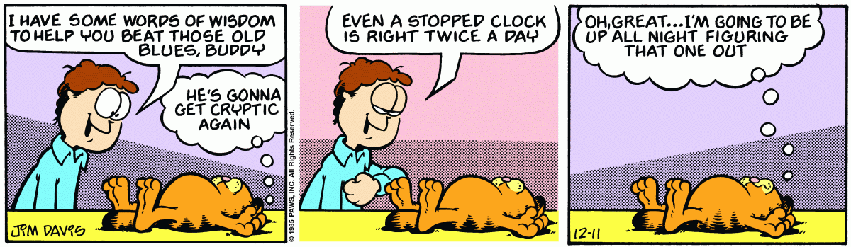 Garfield, December 11, 1985