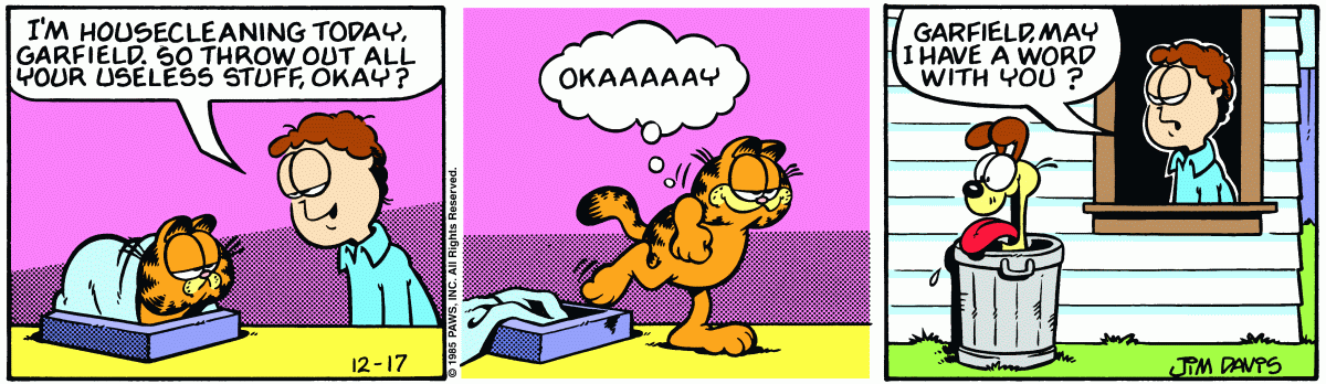 Garfield, December 17, 1985